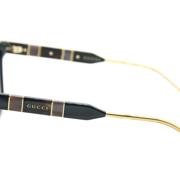 NEW GUCCI GG0599SA 001 BLACK/GREY AUTHENTIC SUNGLASSES 56-16-145 main image 5